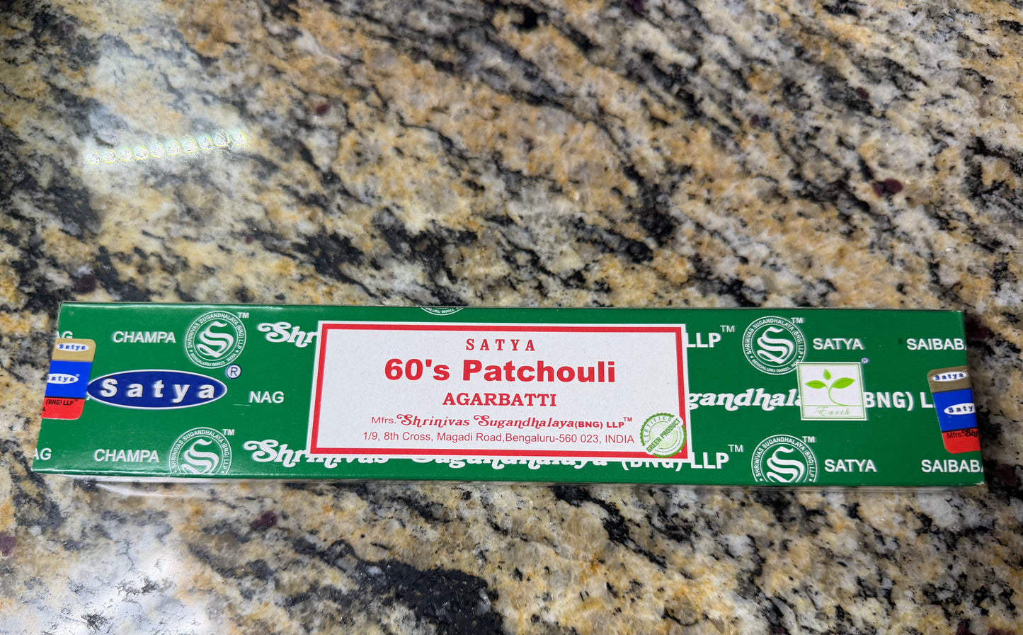 Satya Incense โ 60's Patchouli (Box of 15)