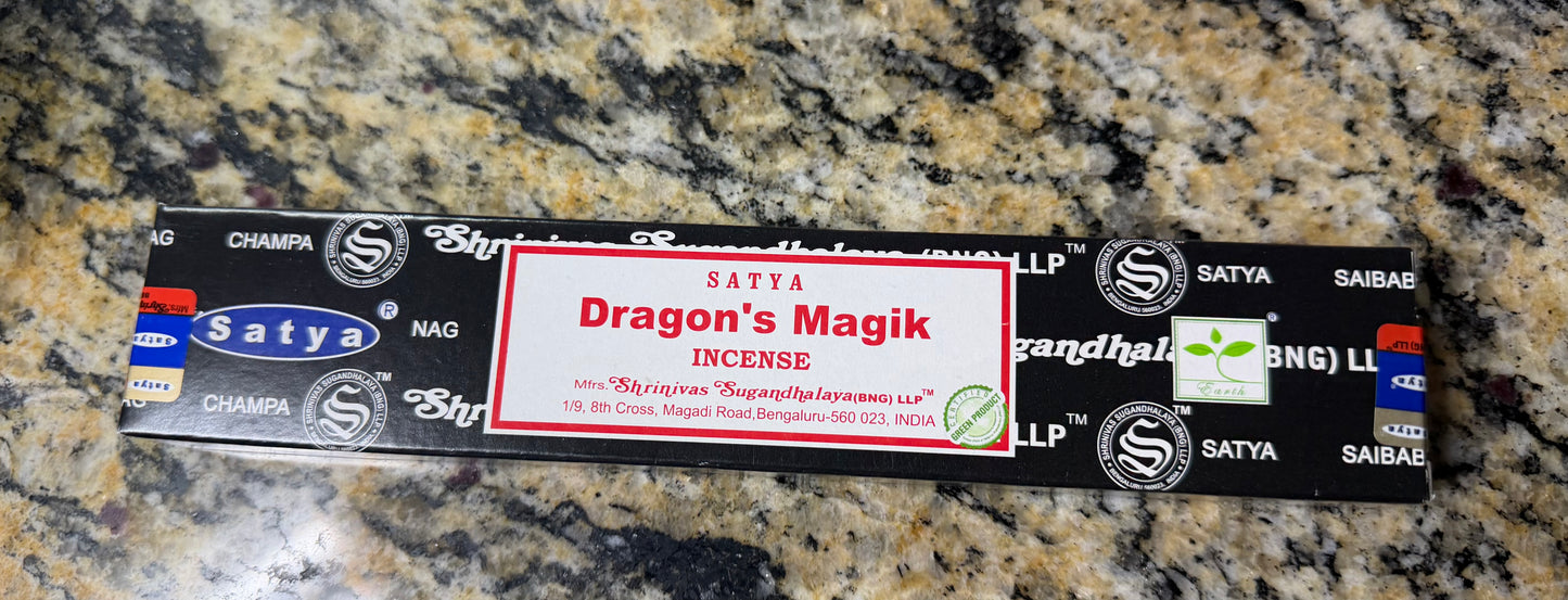 Satya Incense β Dragons Magik (Box of 15)