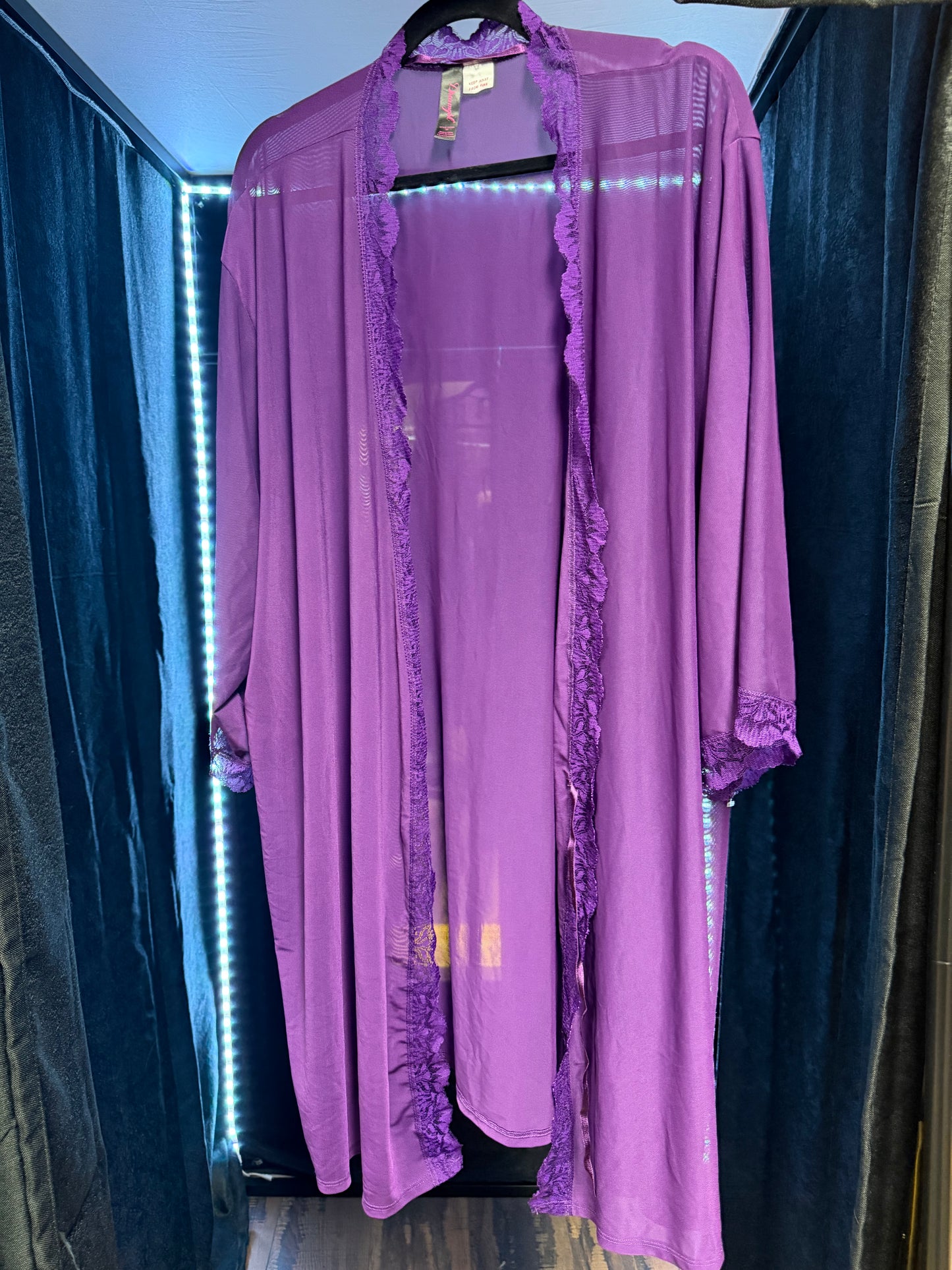 Sheer Purple Lingerie/Duster- Size 3x-NWT