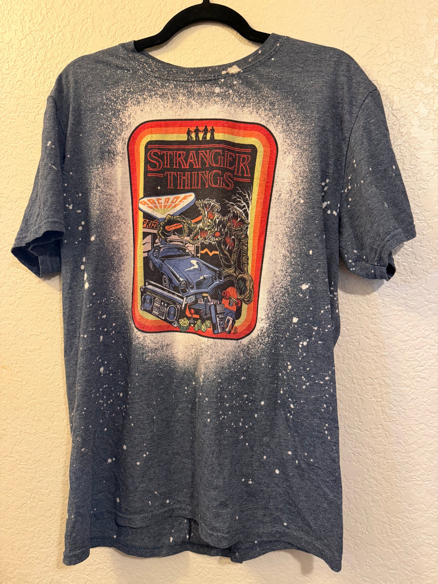 Stranger Things Bleached Tee- Size Large