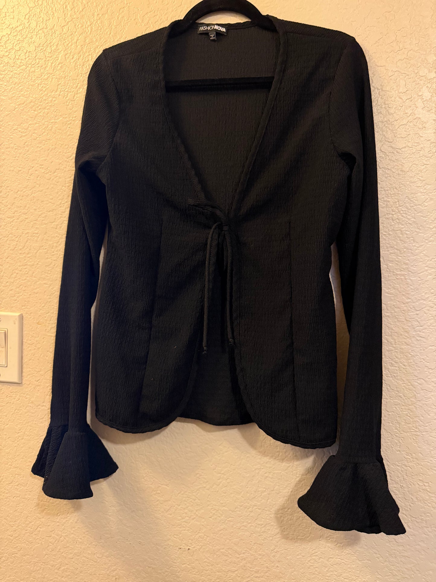 Fashion Nova-Black Goth Coverup -Medium