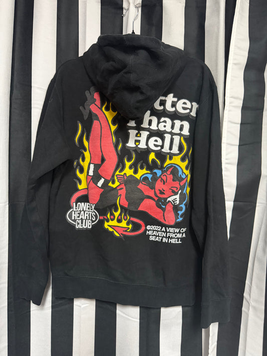 2022 Lonely Hearts Club- Hotter Than Hell Hoodie- Size S