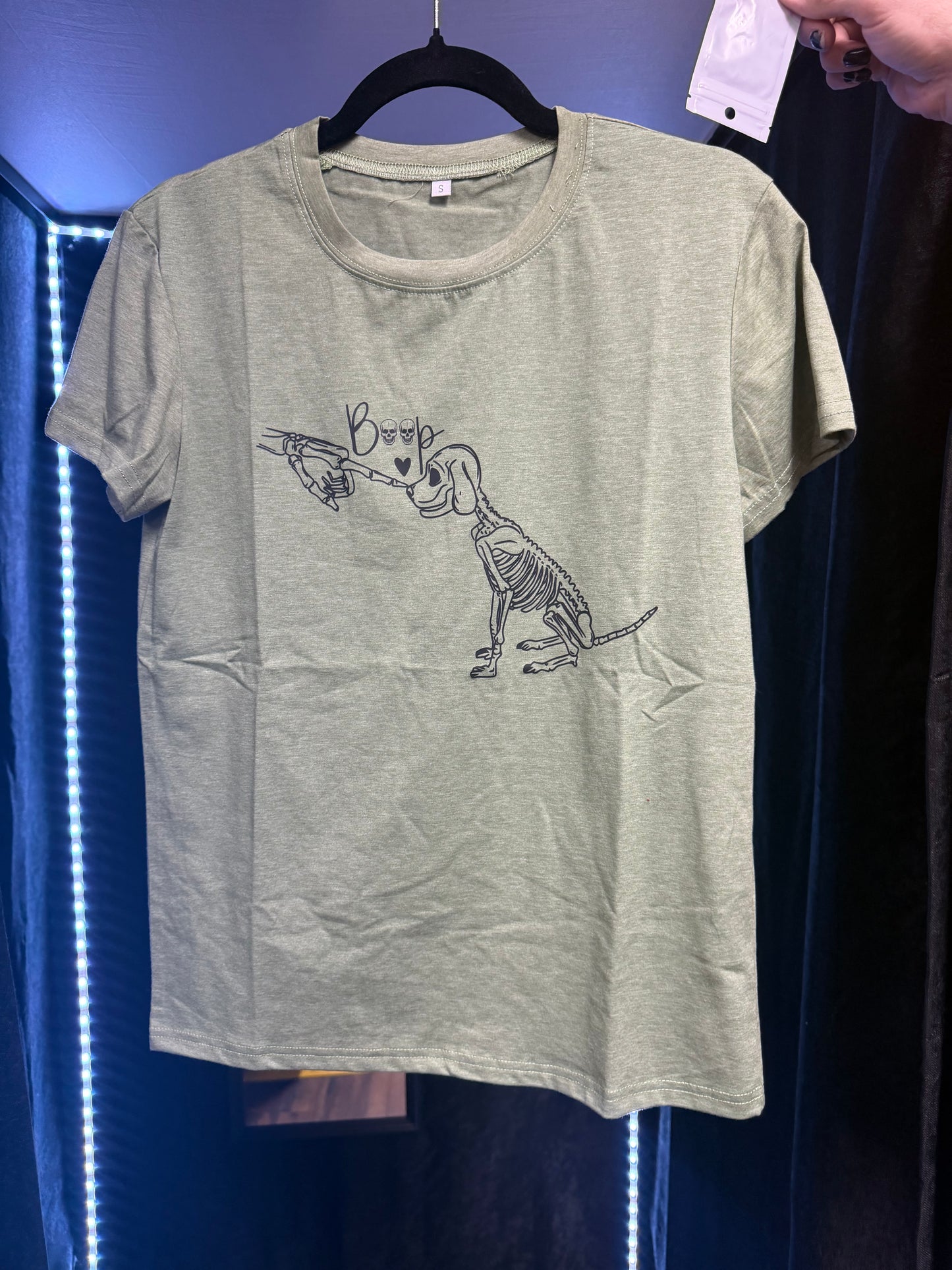 Skeleton Dog BOOP Shirt- Small