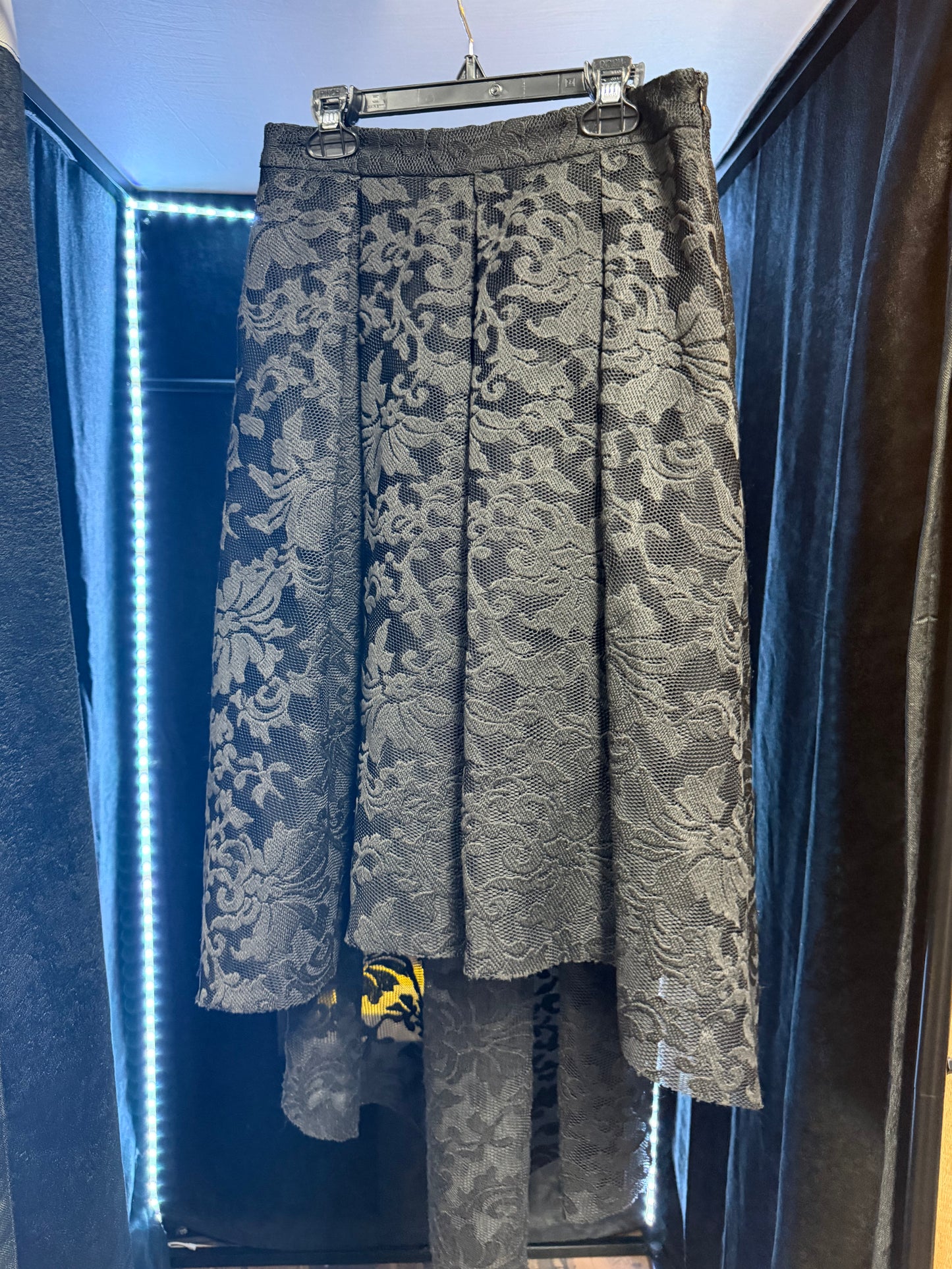 Ark & Co Gothic Black High Low Skirt- Small