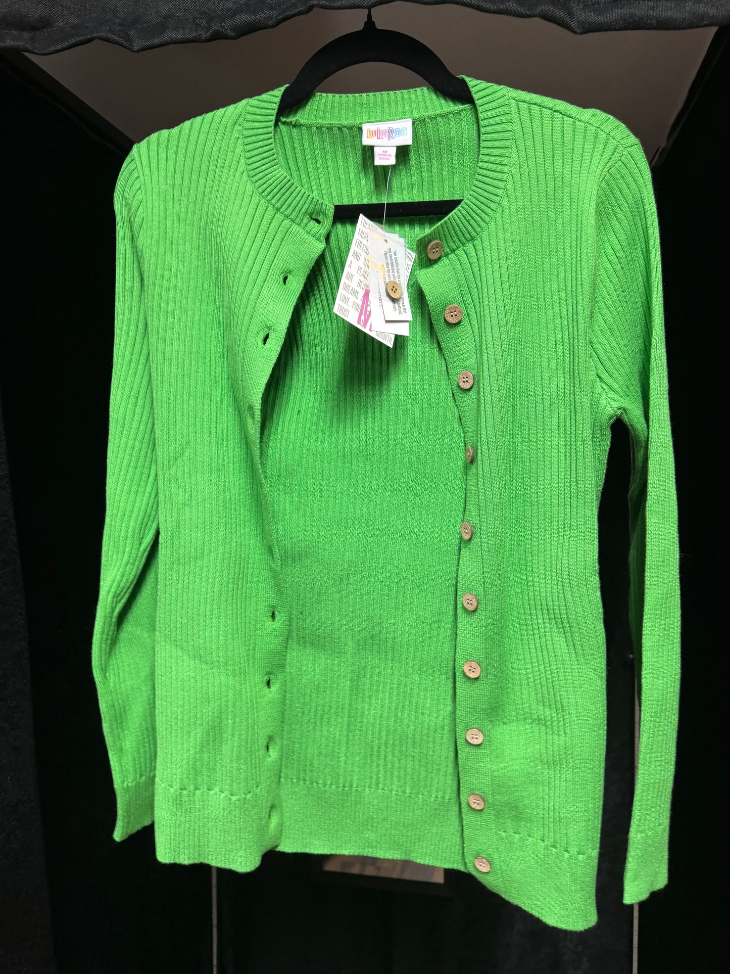 Lularoe Bright Green Becky- Medium