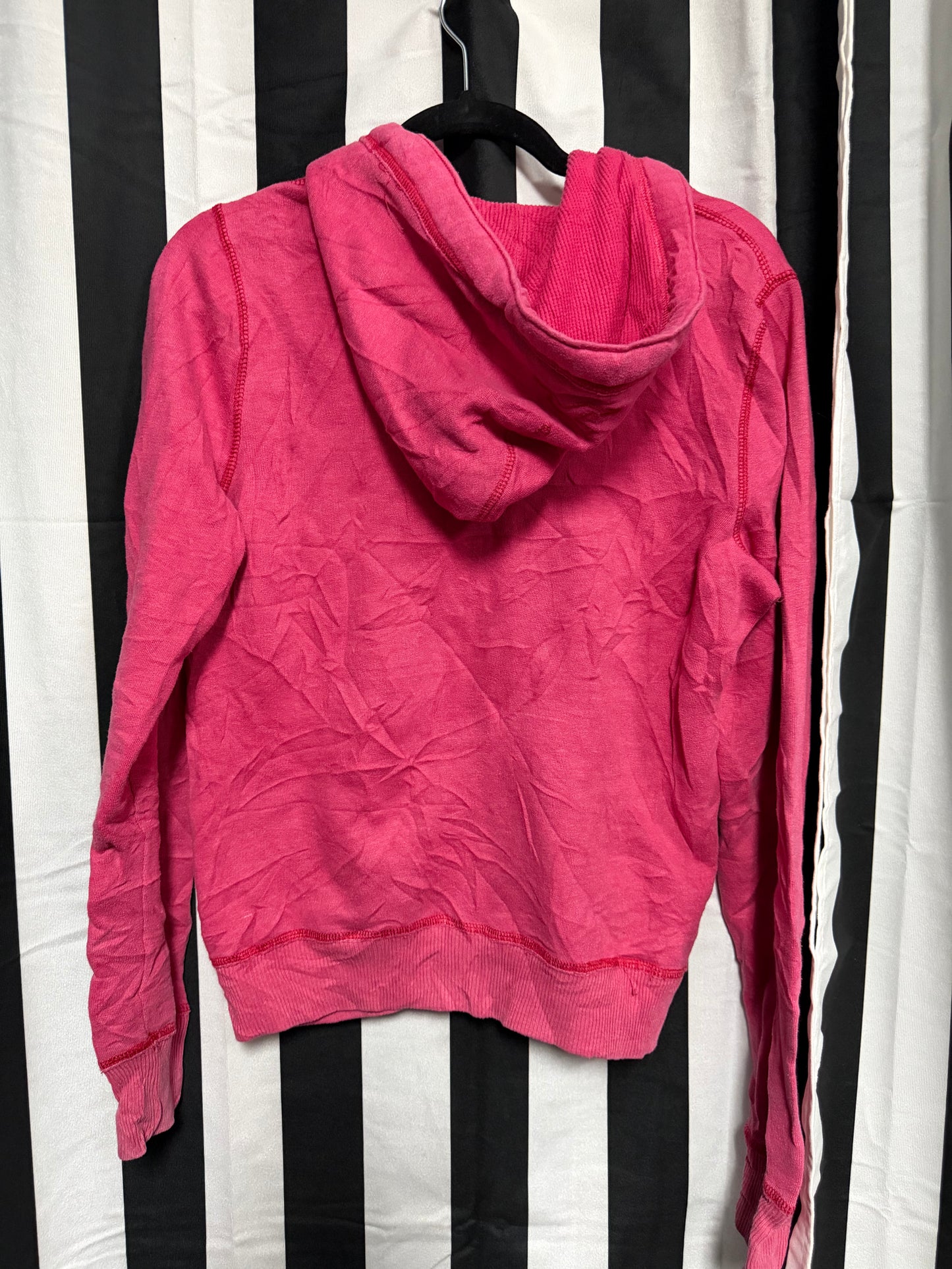 Y2K Pink Hollister Zip-Up Hoodie- Size L