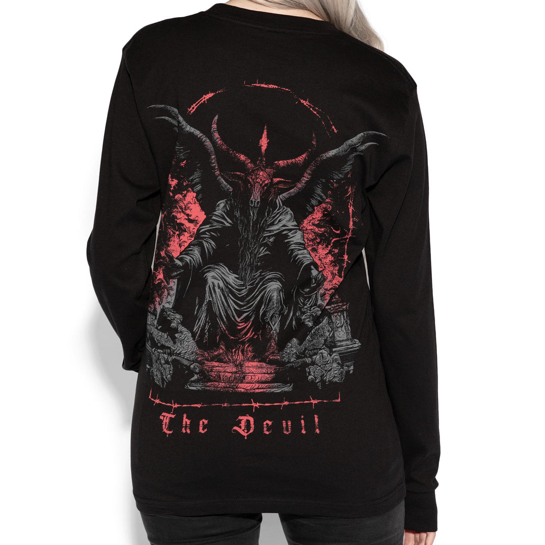 Authentic Blackcraft - The Devil Long Sleeve T-shirt-Size 2xl