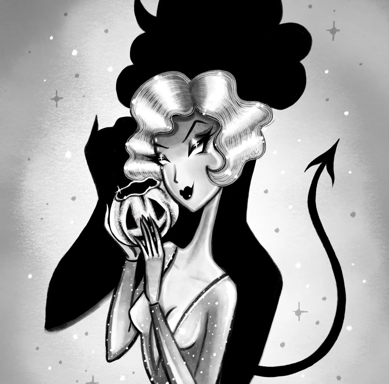 "Devil In Disguise" Gothic Halloween Fine Art Print