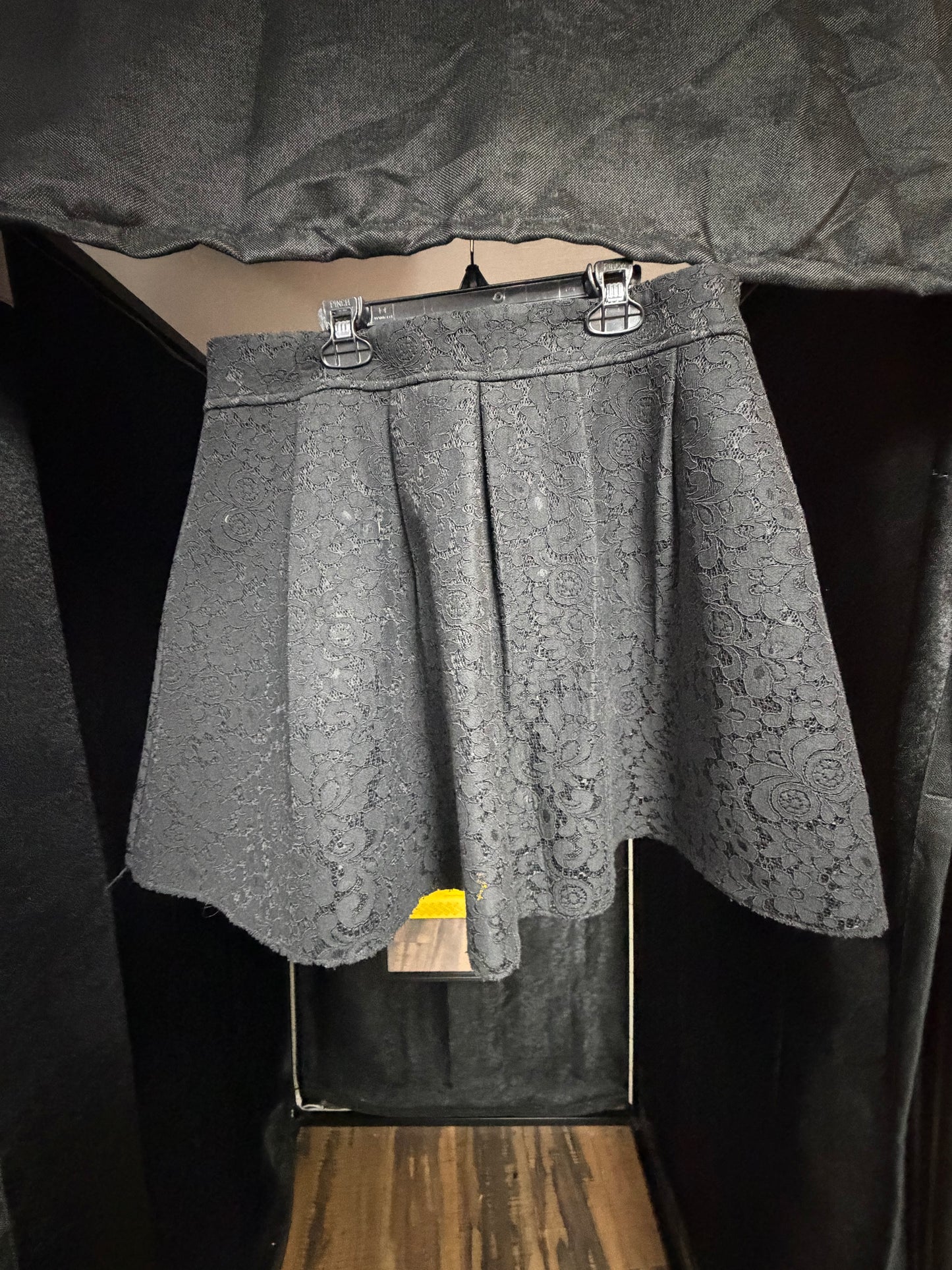 Express Black Lace Goth Skirt- Size 12