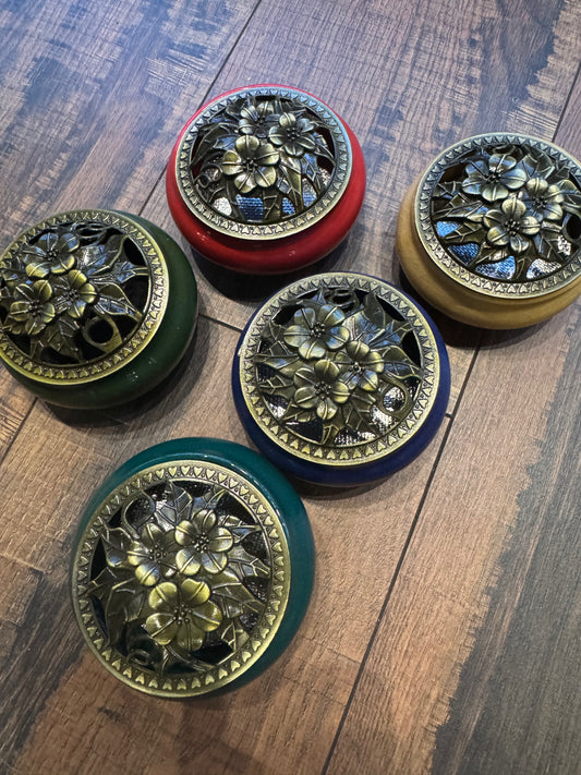 Floral Trinket/Incense Bowl