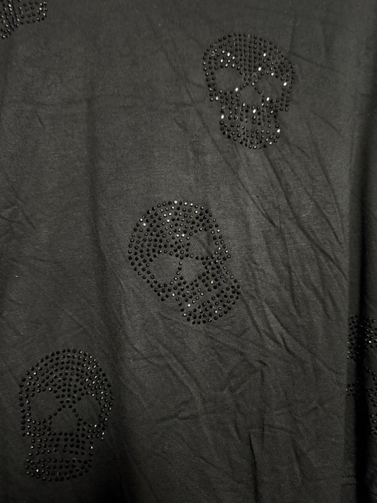 Cynthia Rowley- Sparkly Skull Sweater- L