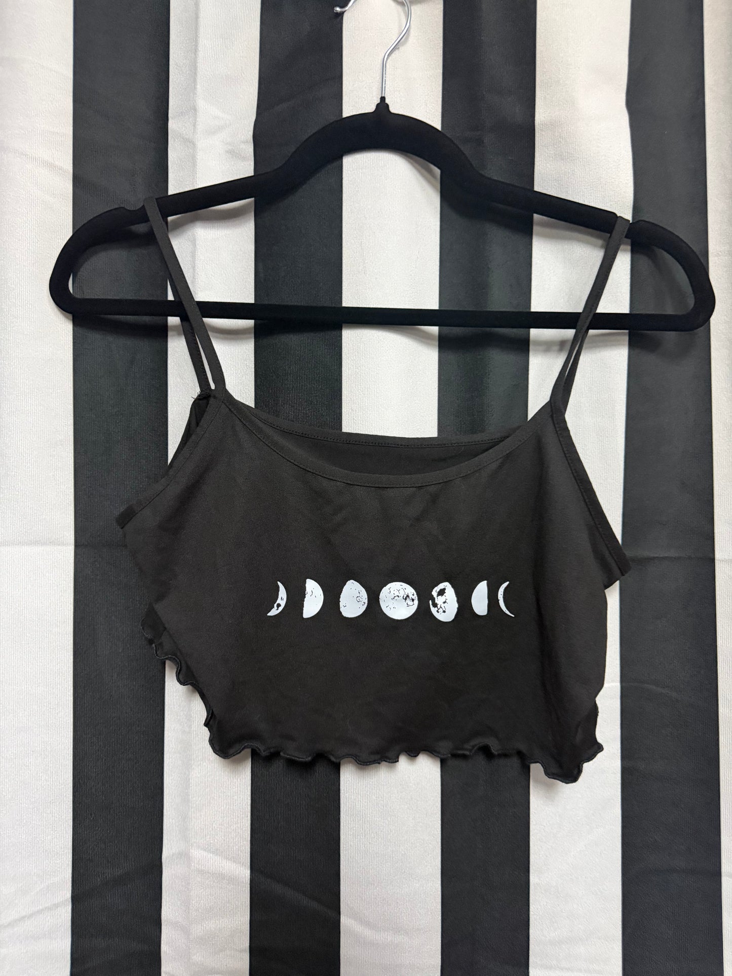 Moon Phase Crop Top- XL