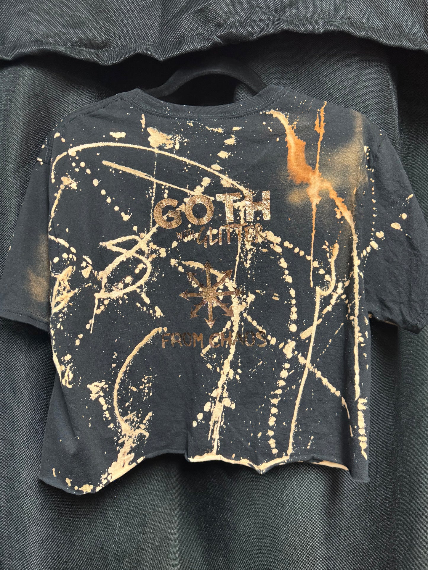 Fuck Your Religion Crop Top-RAW HEM