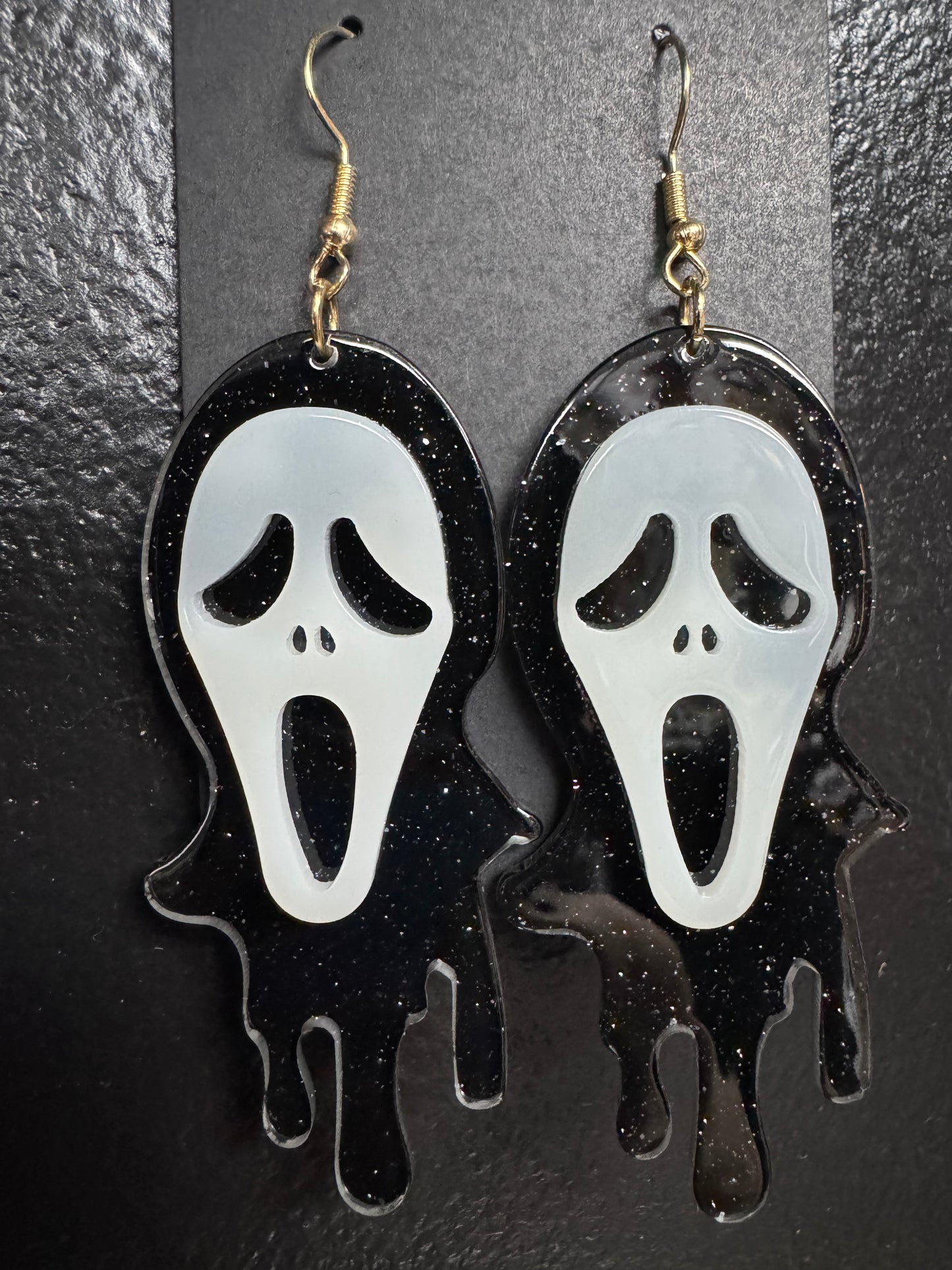 Ghostface Earrings - Glows in The Dark - Multi Color