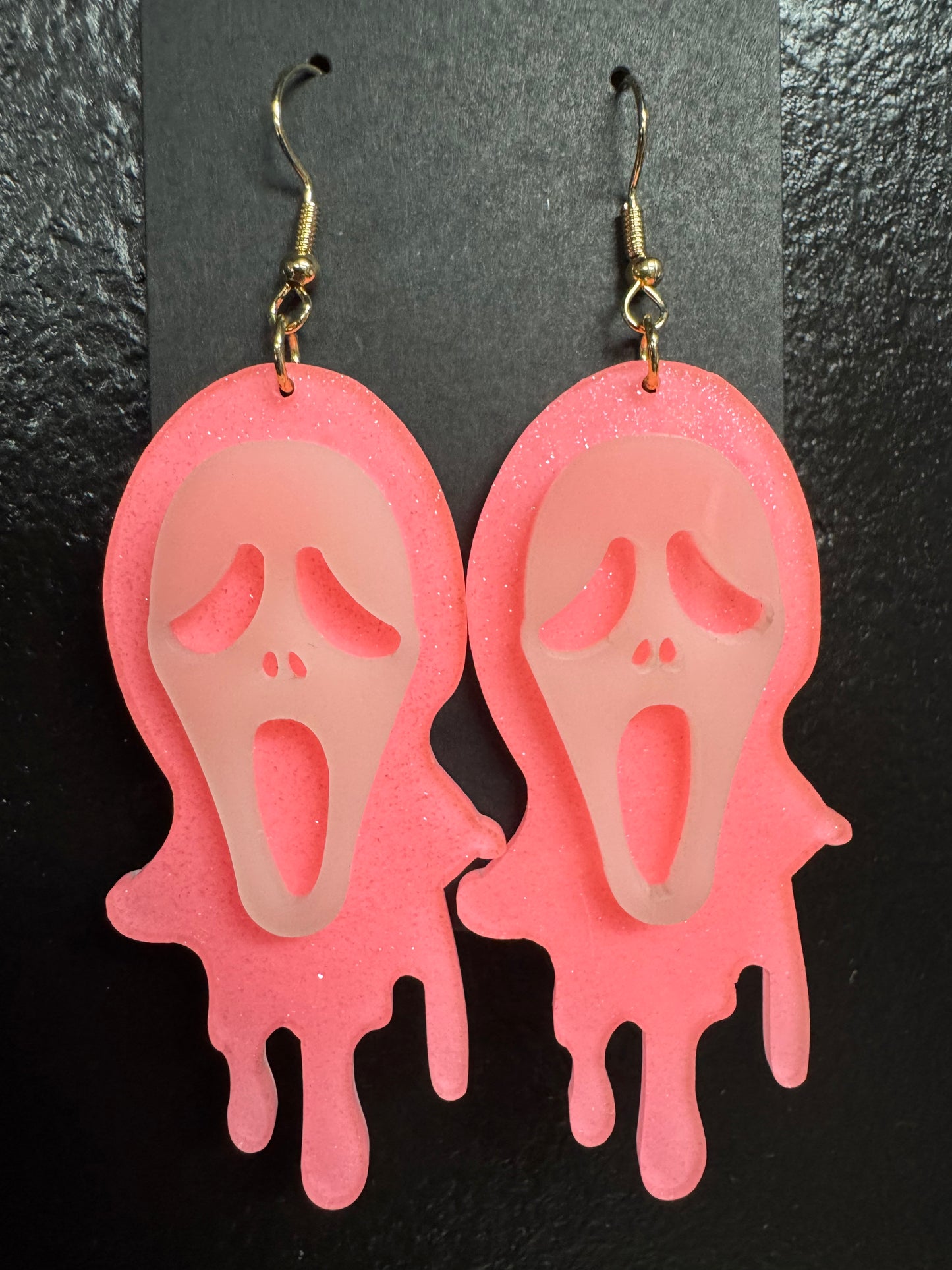 Ghostface Earrings - Glows in The Dark - Multi Color