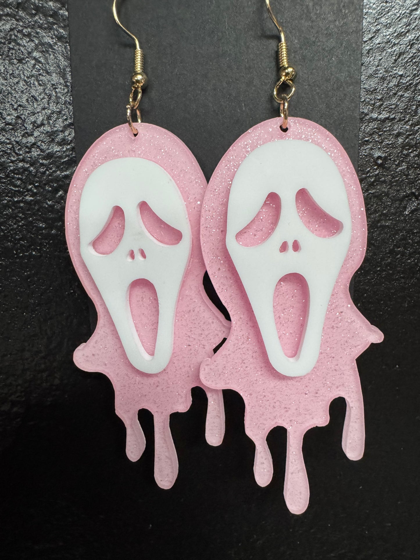 Ghostface Earrings - Glows in The Dark - Multi Color