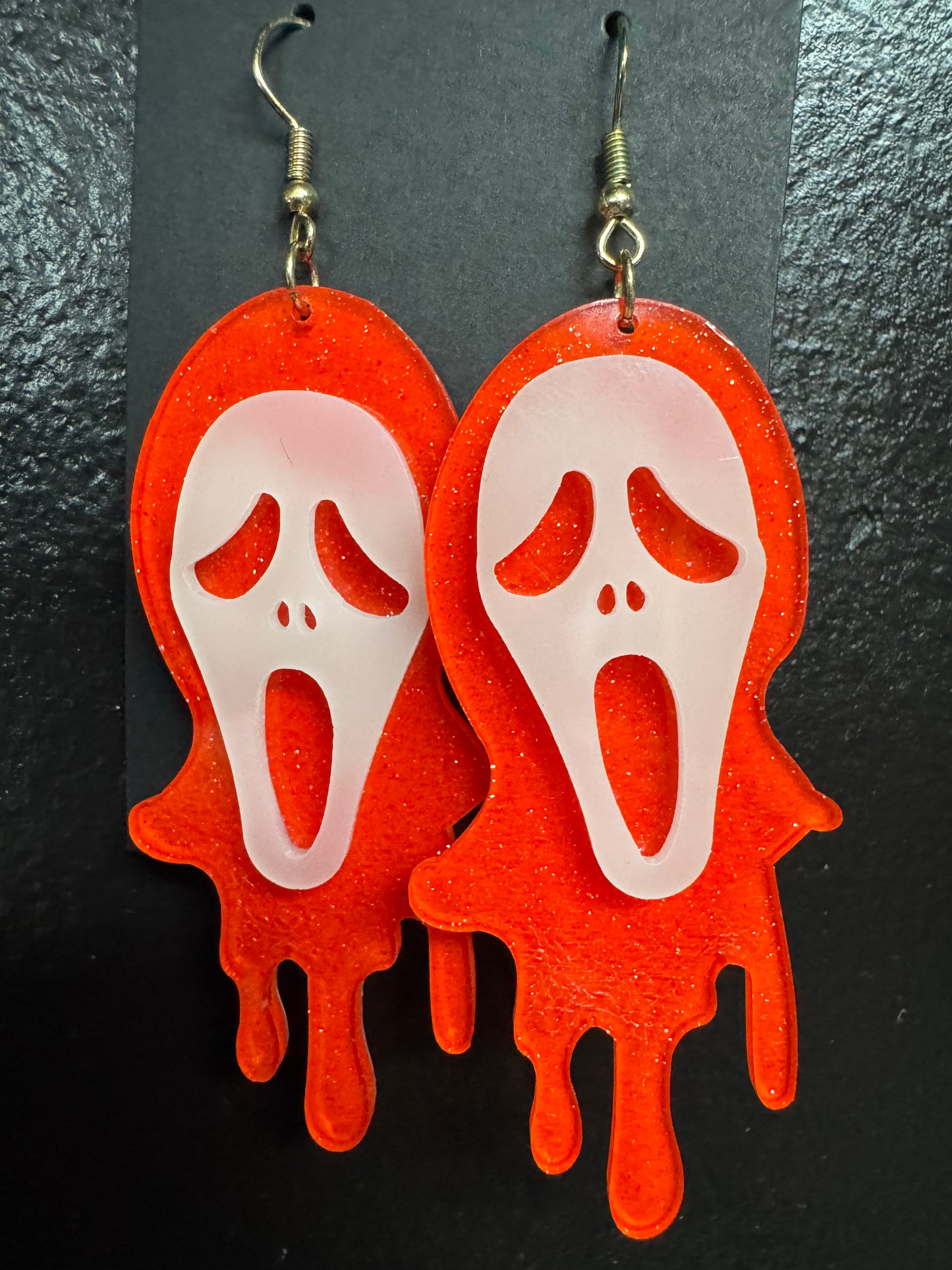 Ghostface Earrings - Glows in The Dark - Multi Color