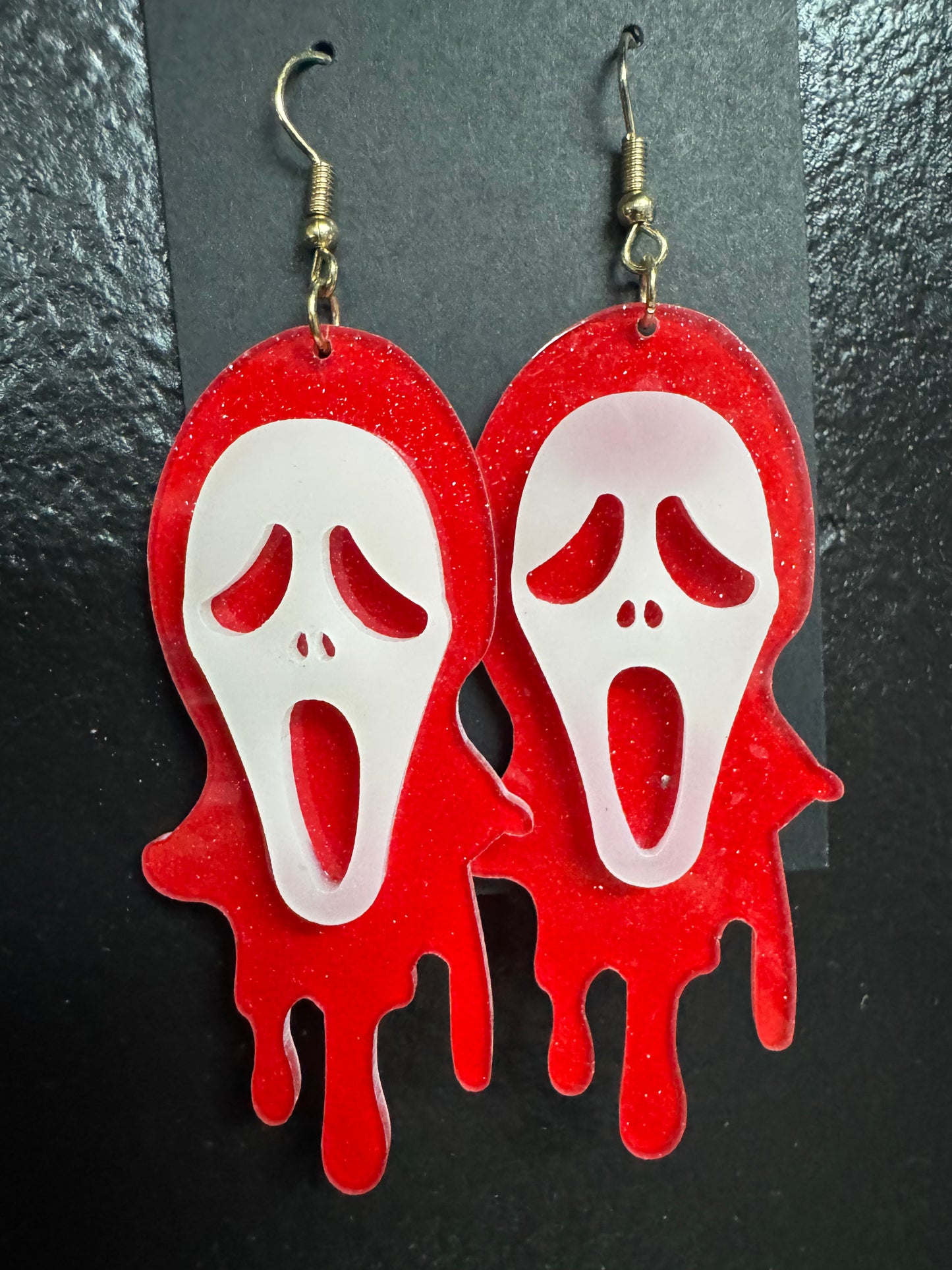 Ghostface Earrings - Glows in The Dark - Multi Color