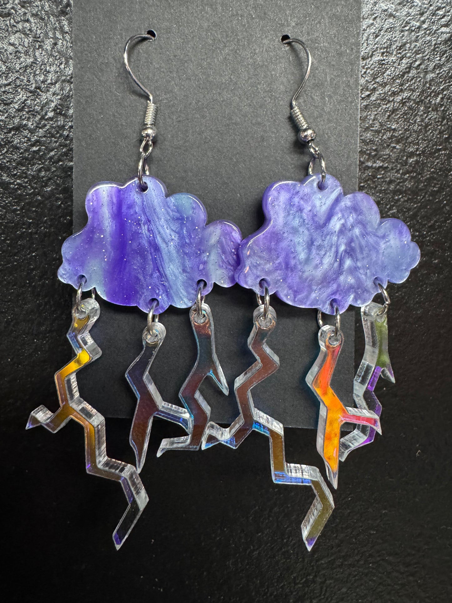 Purple Cloud Earrings