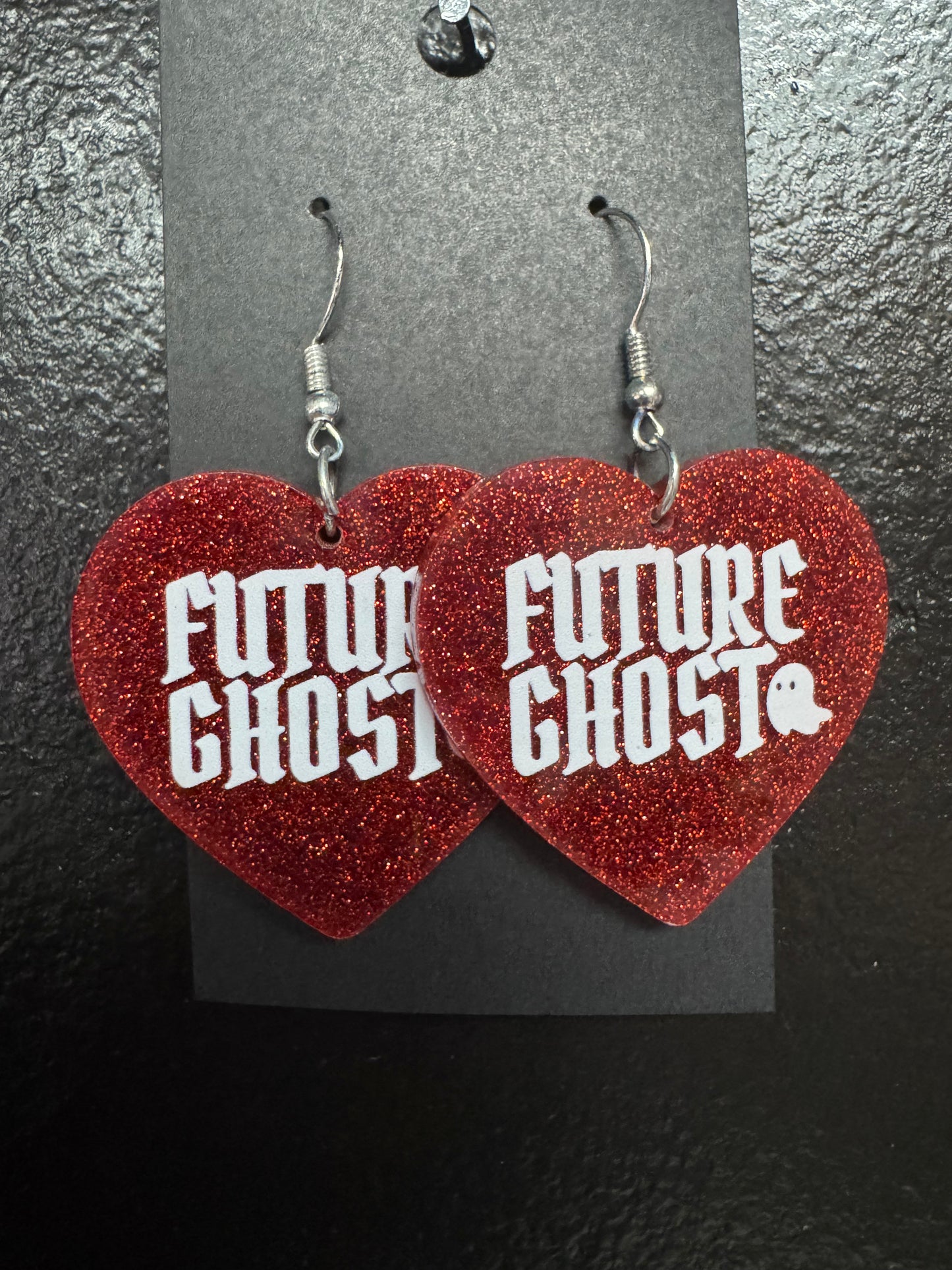 Future Ghost Heart Earrings
