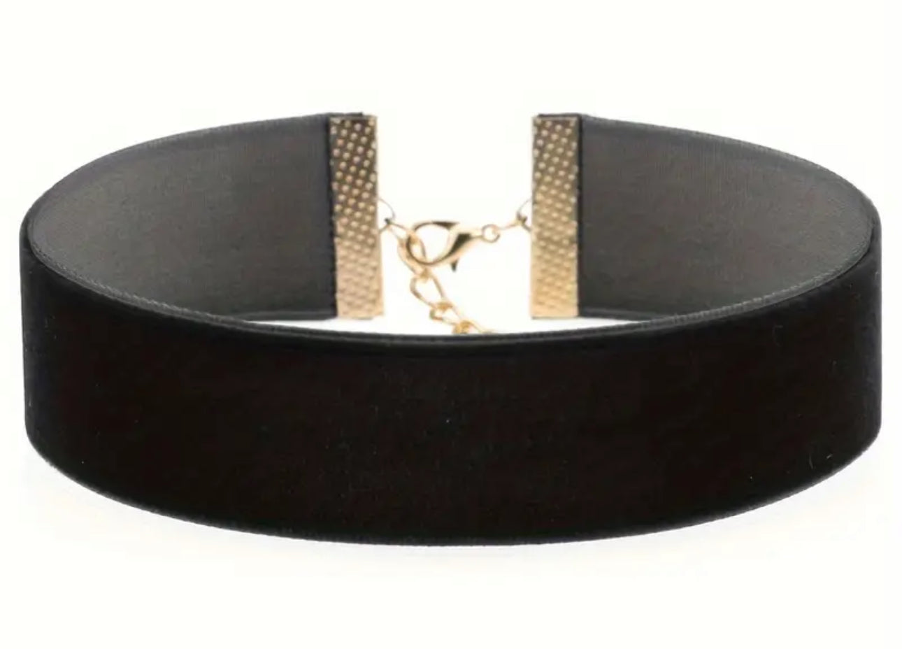 Gothic Wide Velvet Choker