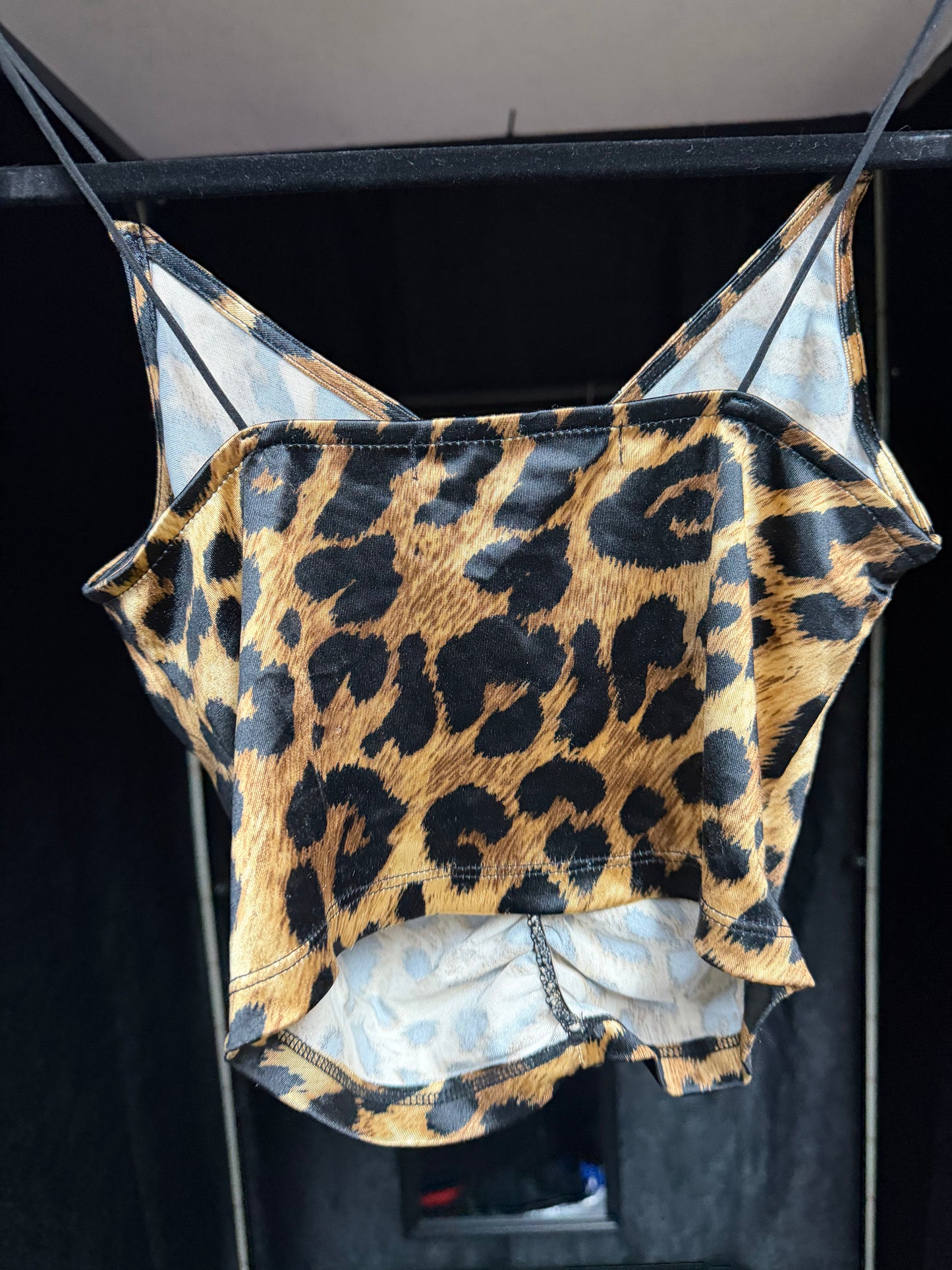 Jordyn Jagger Leopard Crop Top- Size Small