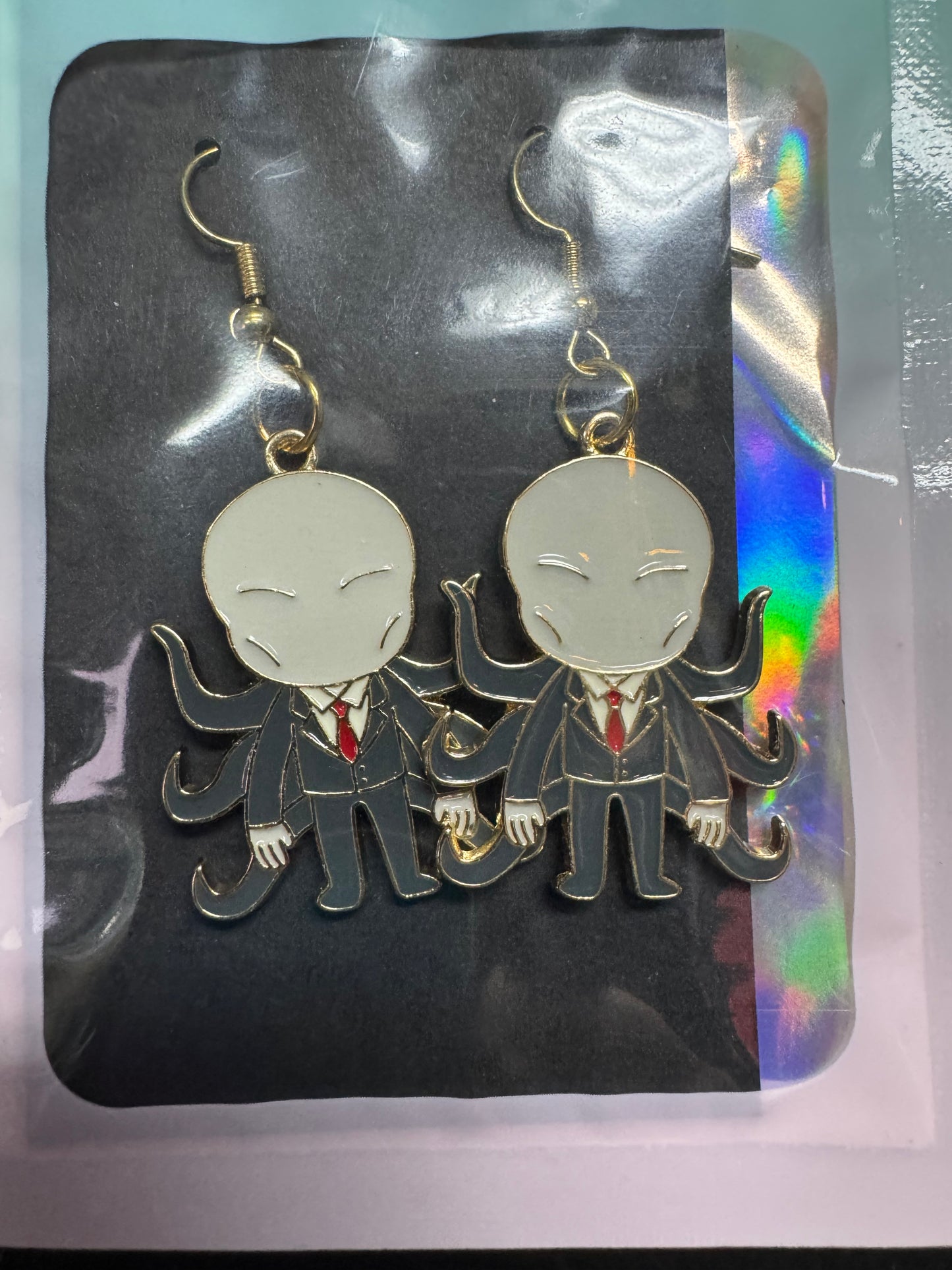 Horror Icon Earrings- Gold Outline