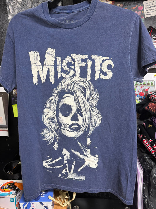 Blue Movie Star Misfit Girl Shirt- Size Med