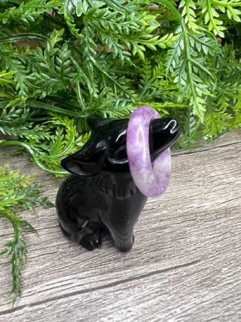 Natural Stone Ring — Amethyst