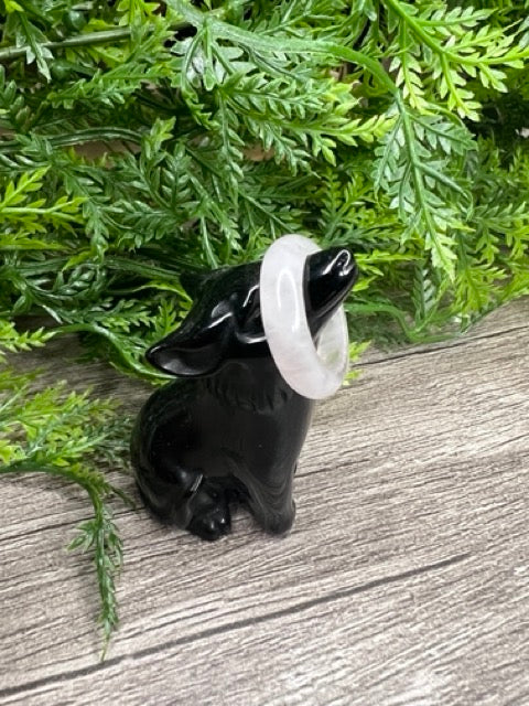 Natural Stone Ring — Rose Quartz