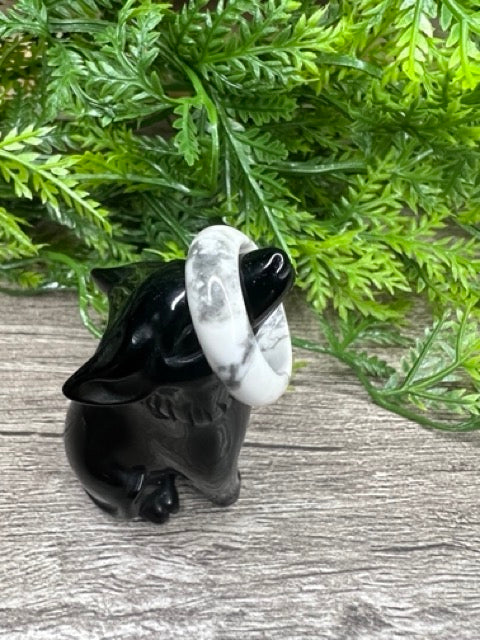 Natural Stone Ring — Howlite