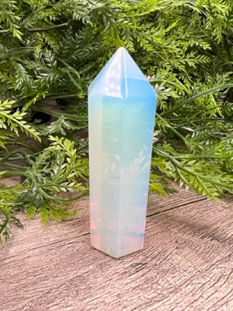 Aura Opalite Natural Stone Tower