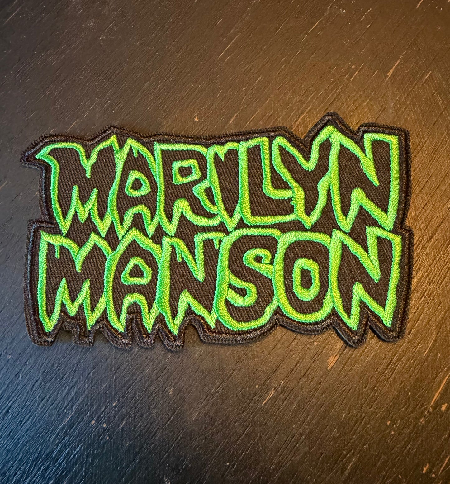 Green Marilyn Manson Patch