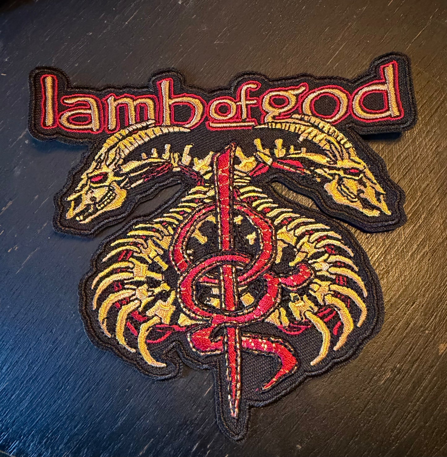Lamb of God - Red & Brown Dragon Patch