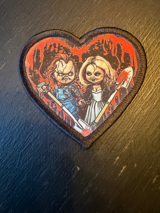 Chucky & Tiffany Heart Patch