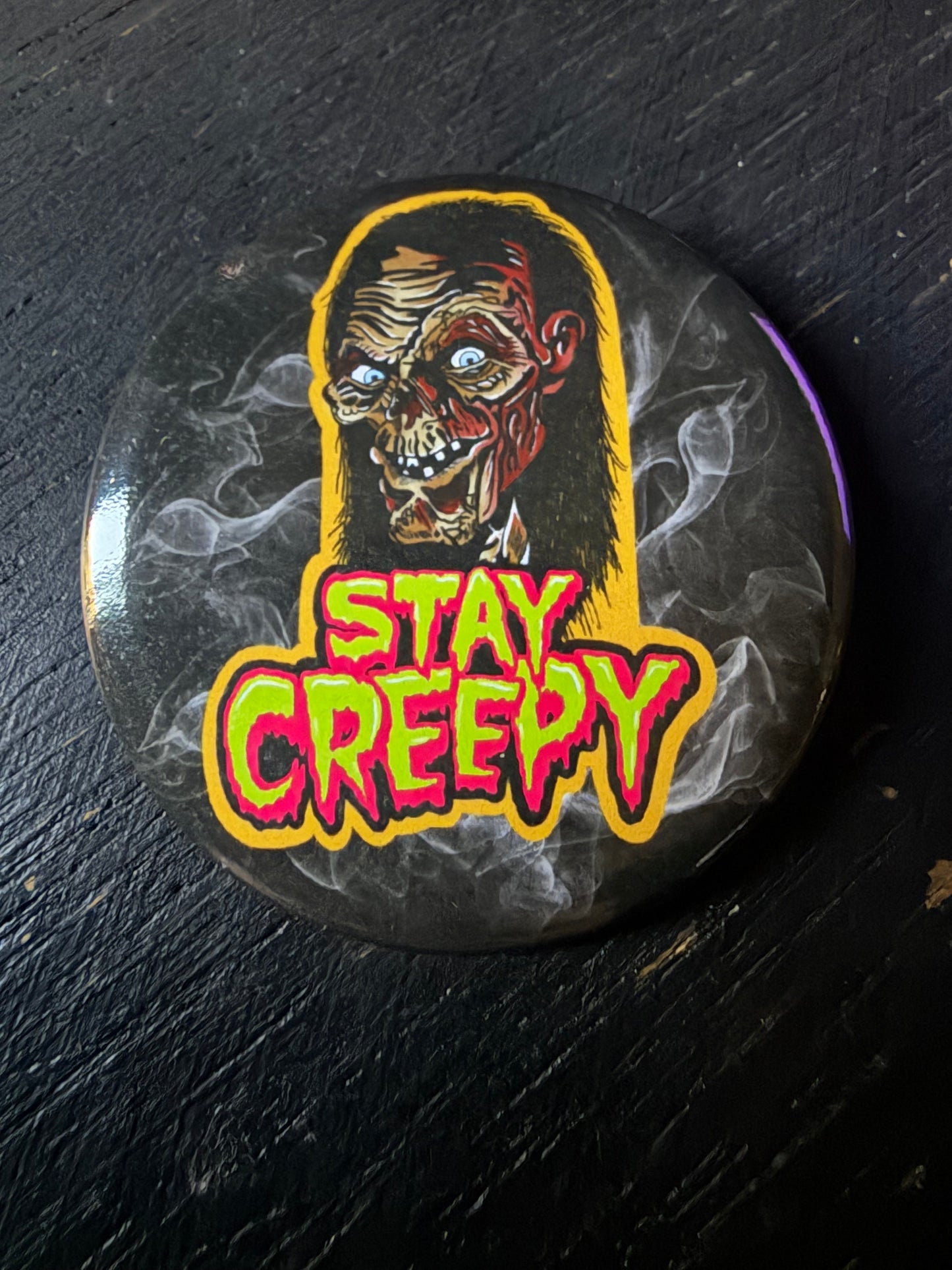 Tales From The Crypt Button Pin
