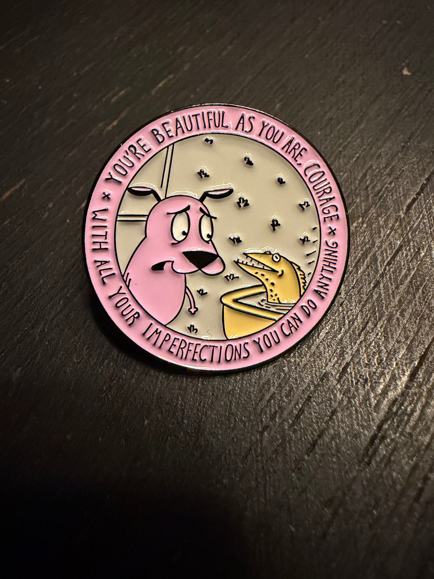 Courage The Cowardly Dog Metal Pins