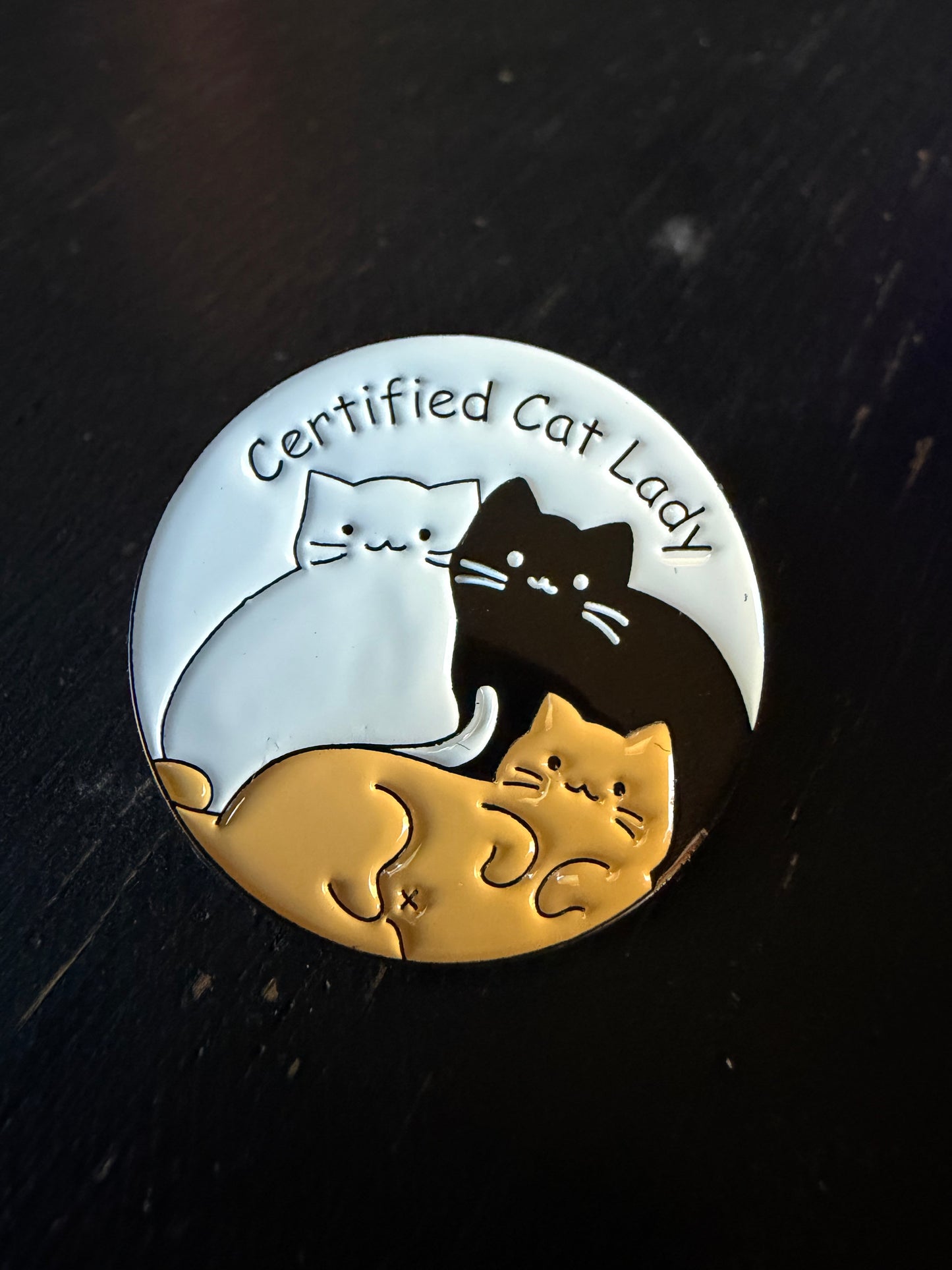 Cat Lovers Metal Pin- You Choose!