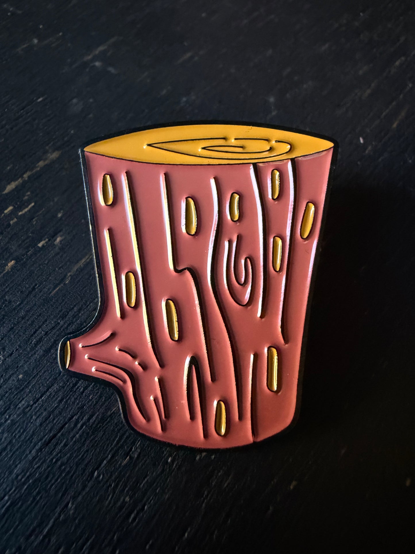Tree Log- Metal Pin