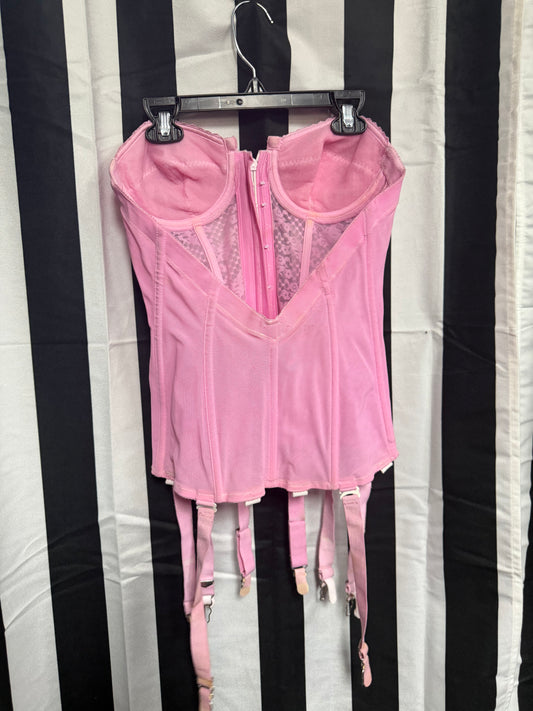 Vintage Trashy Glam Pink Corset- 36B