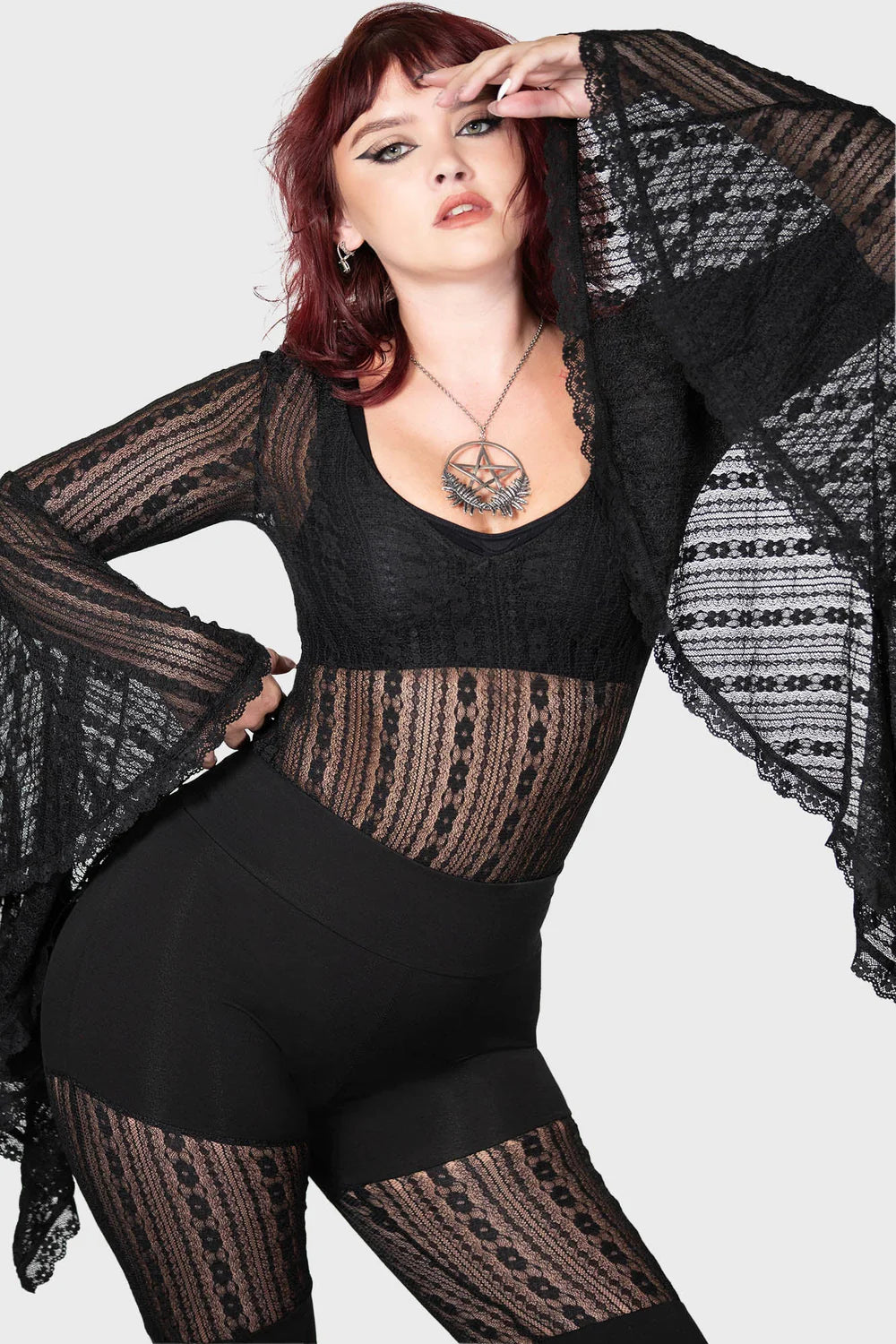 Lorelena Bodysuit- Black – Goth With Glitter