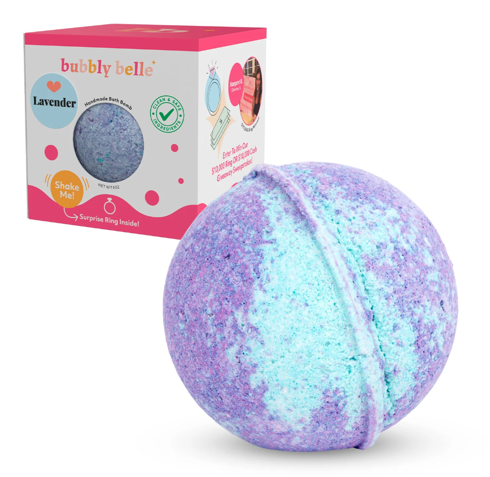Lavender Bath Bomb w/adjustable Ring!