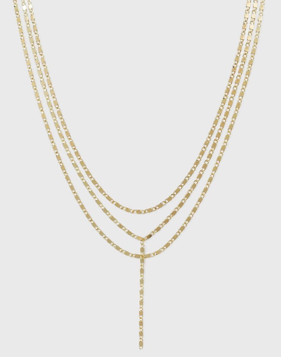 Sugarfix Gold 3-Layer Lariat Necklace