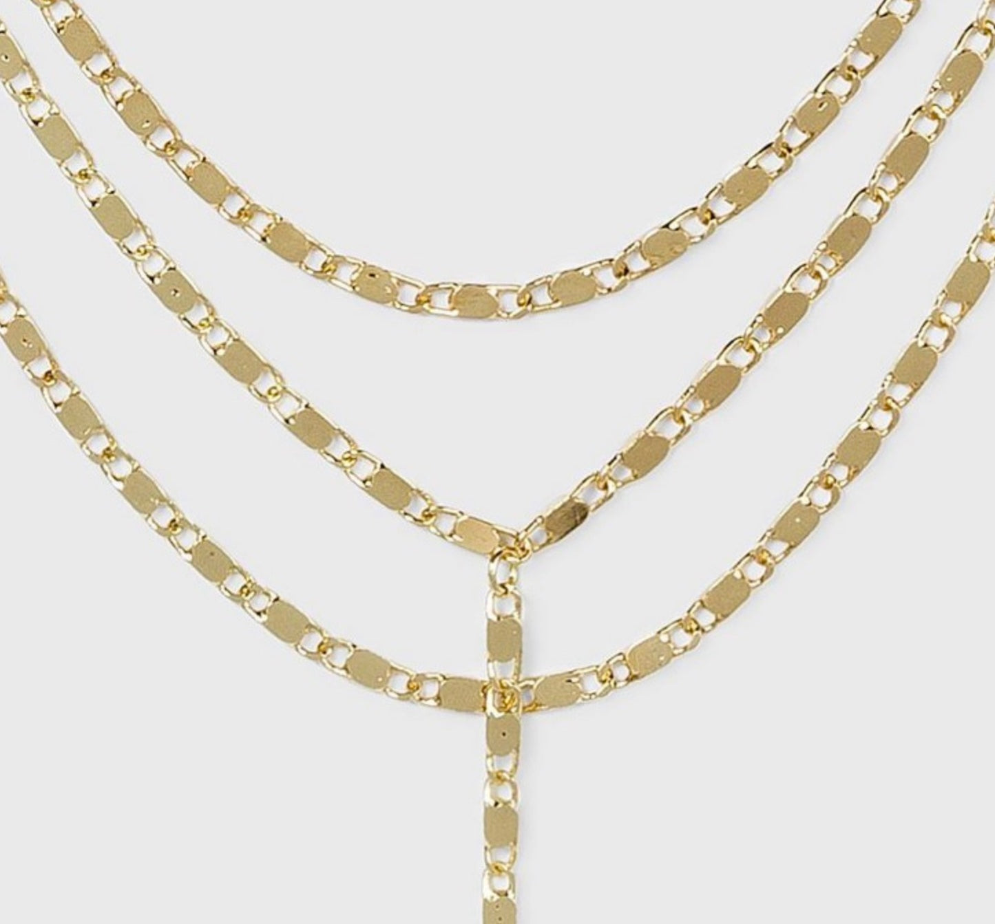 Sugarfix Gold 3-Layer Lariat Necklace