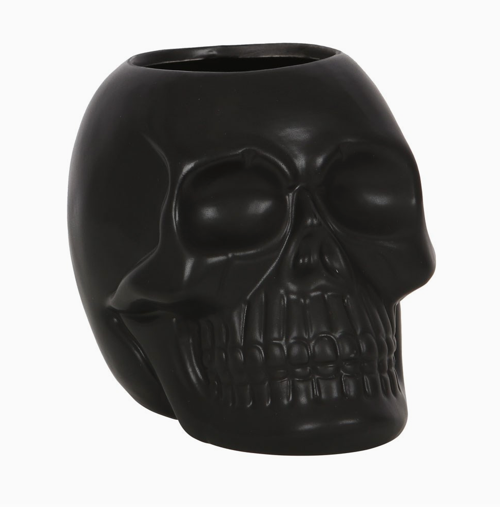 Black Skull Toothbrush Holder