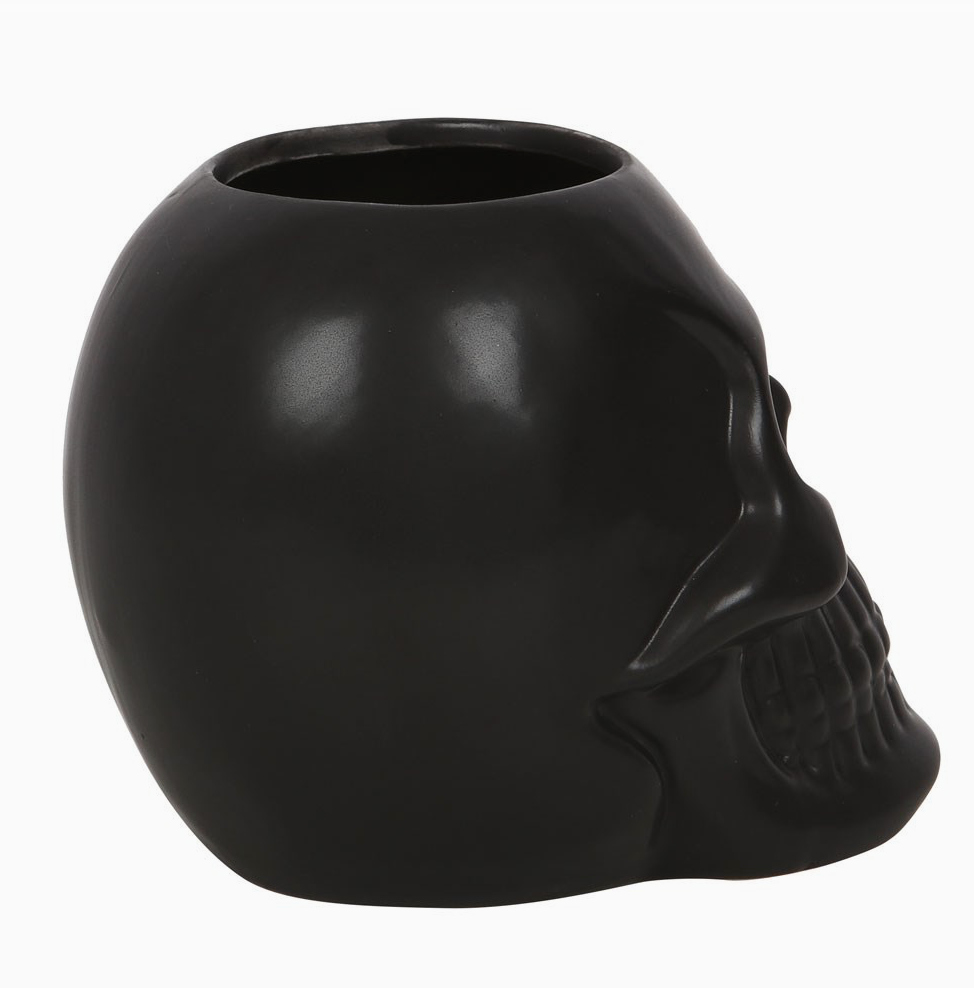 Black Skull Toothbrush Holder