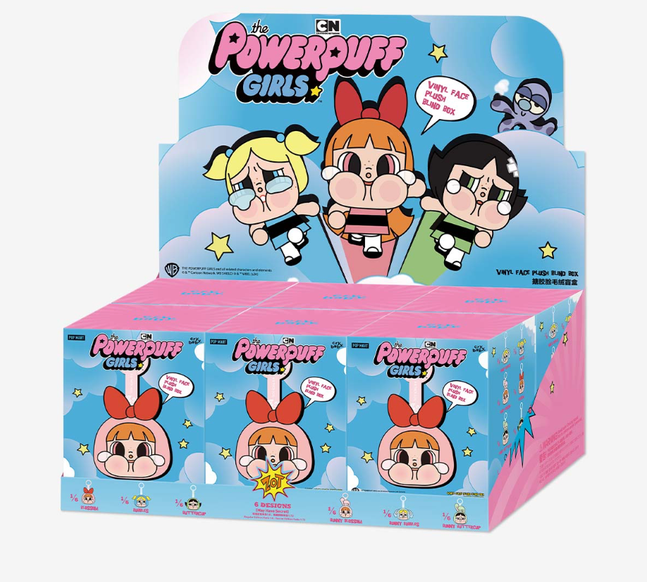 Popmart- CRYBABY × Powerpuff Girls Series-Vinyl Face Plush Blind Box