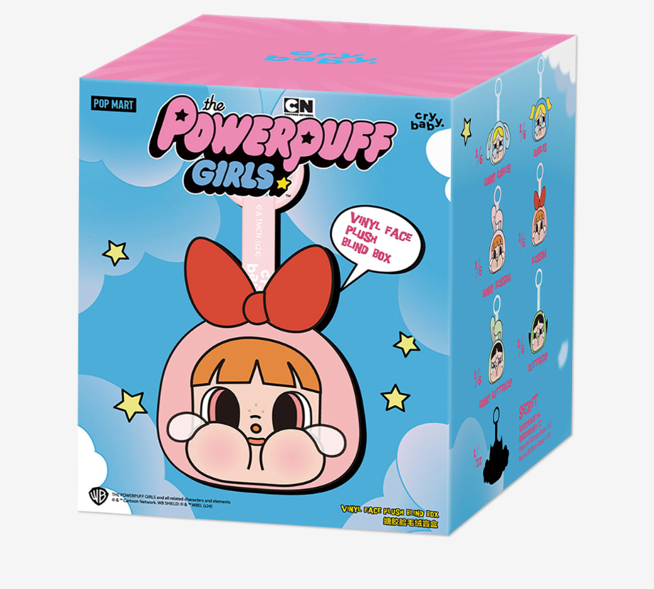 Popmart- CRYBABY × Powerpuff Girls Series-Vinyl Face Plush Blind Box