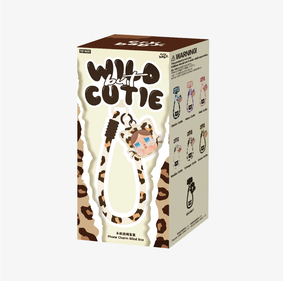 Popmart- CRYBABY Wild but Cutie Series-Phone Charm Blind Box- 100% Authentic