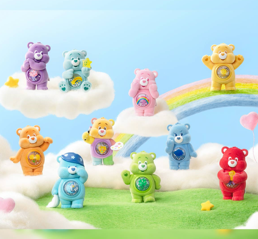 Popmart- Care Bears Colorful Hugs Series Figures- 100% authentic